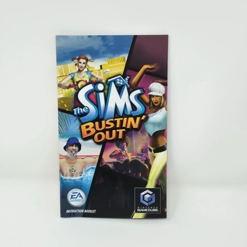 Nintendo GameCube The Sims Bustin' Out‎ Complete CIB Tested Manual 2003 - Picture 7 of 8